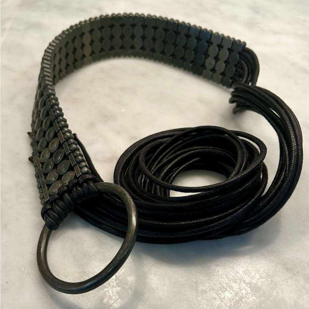 Barbara Bui Black Woven Women's Belt